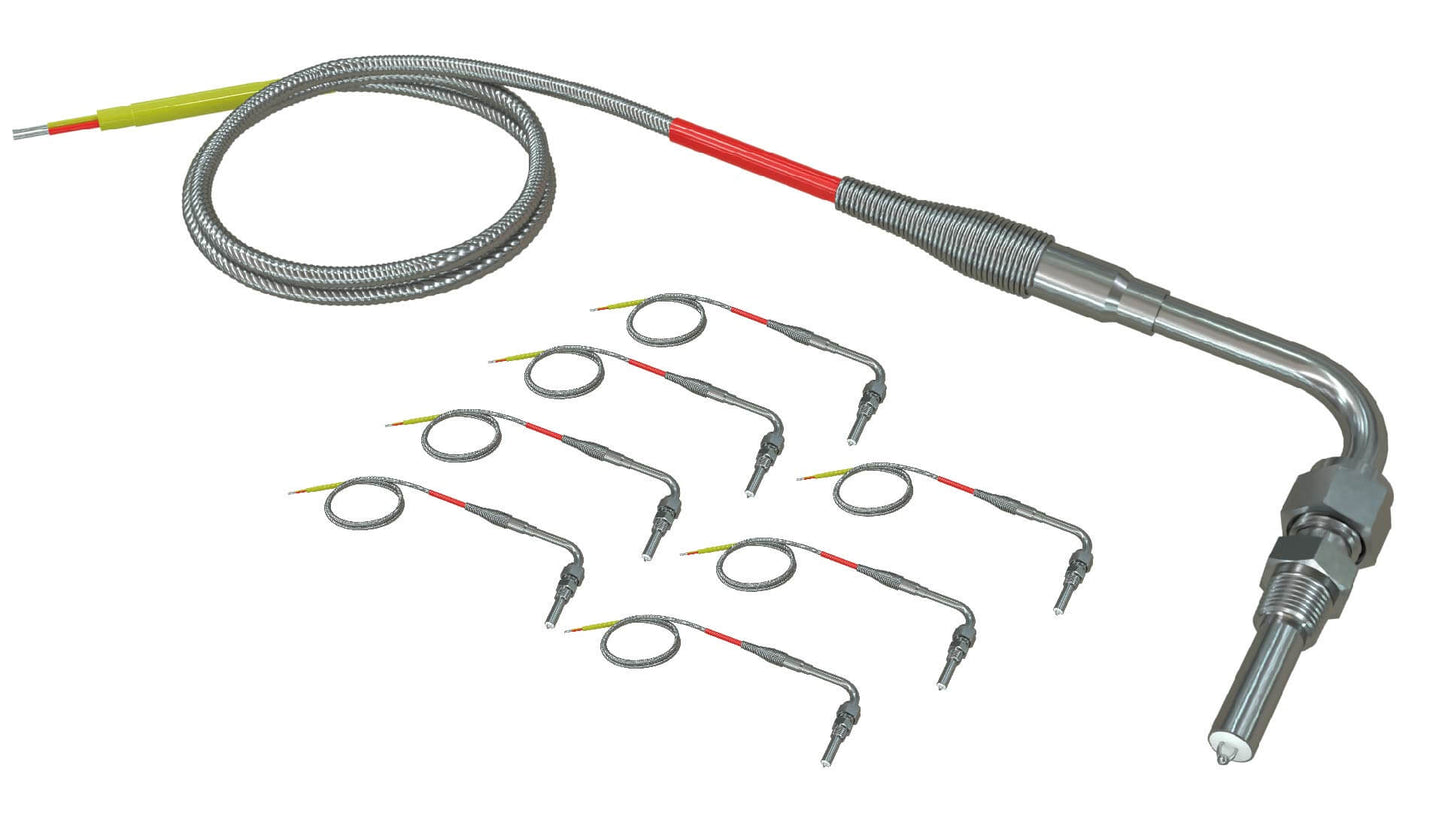 SET OF 8 - EGT Probe Exhaust Gas Temperature Sensor - Extreme Duty - 1/4" Diameter