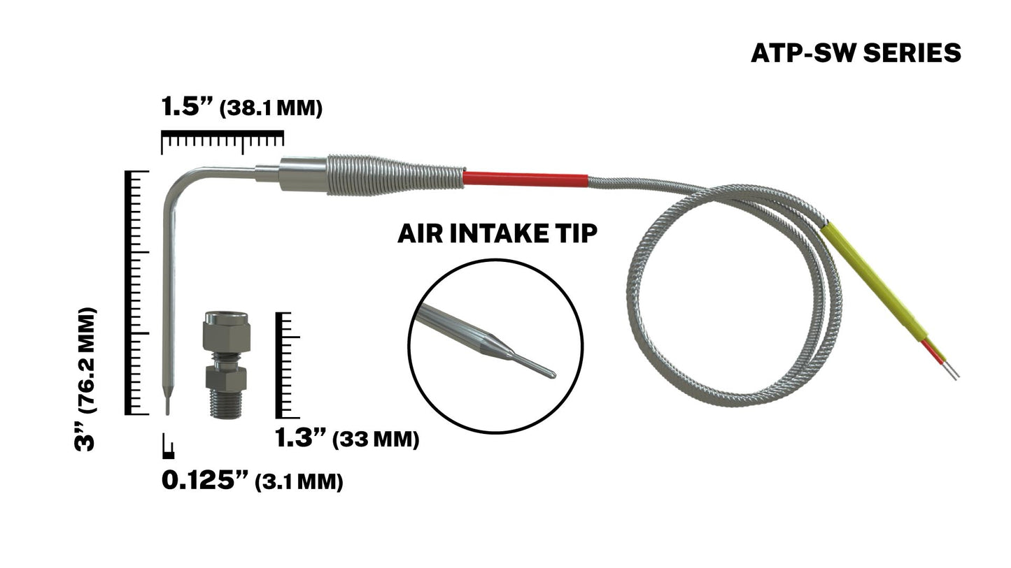 Air Intake Temperature Probe Thermocouple Blower, Supercharger