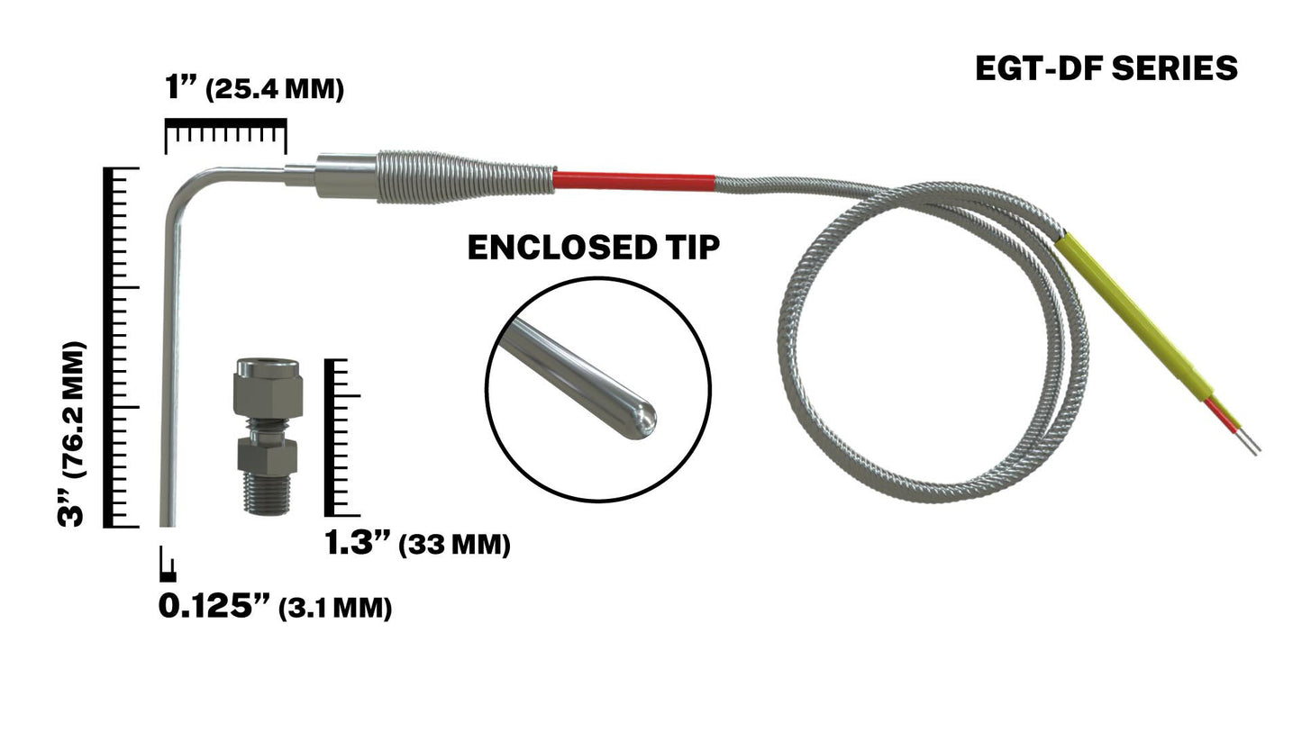 EGT Probe - Diesel - Fast Response Motorsports Duty - 1/8" Diameter