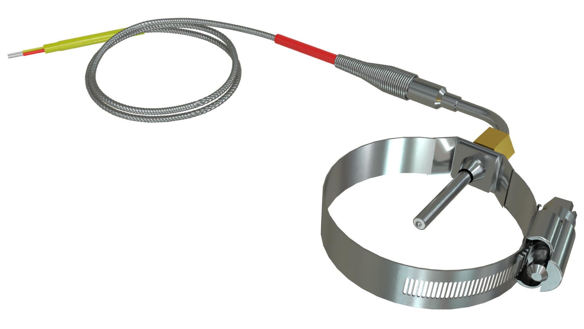 EGT Probe Exhaust Gas Temperature Sensor - Muffler Clamp - 3/16