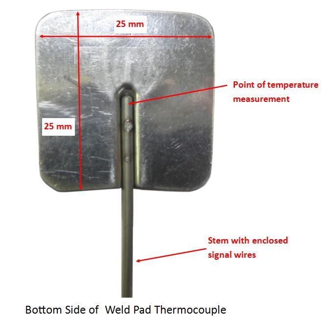 Exhaust Manifold or Pipe Surface Thermocouple Temperature Sensor